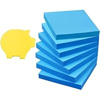 Amazon.co.jp: 7冊*100枚(7色から選べます) 75x75mm 付箋 おしゃれ 青